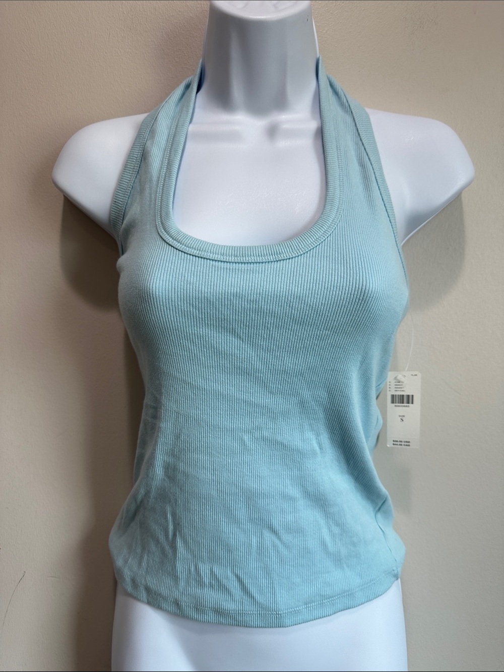 Light pilcro By Anthropologie Size S Ribbed Halter Tank Top